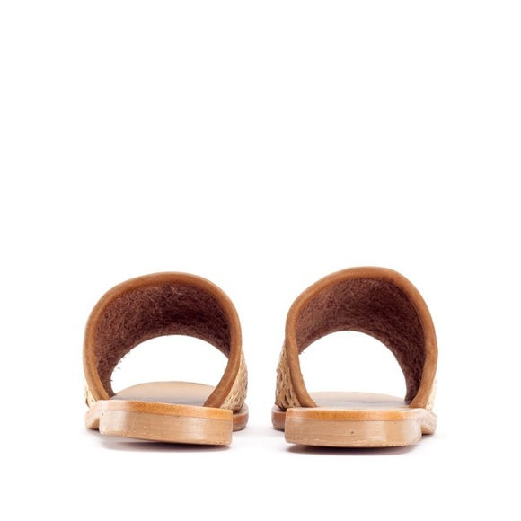 St. Agni Hennie Rattan Slide Sandals Sz 41/10 - Picture 4 of 15